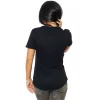 Spate Tricou Negru Dama Moss