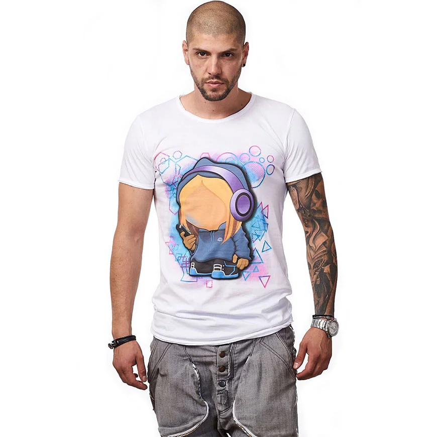 Tricou Cellphone Girl Blue