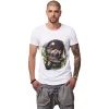 Tricou Alb Barbati Imprimeu Dj Tiny Light Gray Design Unic Si Original Moss