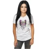 Tricou Alb Scalat 35cm Butterfly Silence