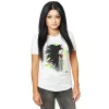 Tricou Alb Scalat 35cm Long Hair Brunette