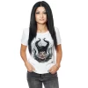Tricou Alb Scalat 35cm Maleficent Style