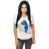 Tricou Alb Scalat 35cm Sleepy Girl Blue Hair