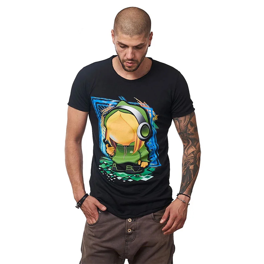 Tricou Cellphone Girl Green