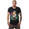 Tricou Negru Barbati Imprimeu Dj Mc Gray Design Unic Si Original Moss