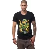 Tricou Negru Barbati Imprimeu Dj Mc Green Design Unic Si Original Moss