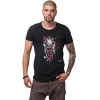 Tricou Negru Barbati Imprimeu Galaxy Splash Design Unic Si Original Moss