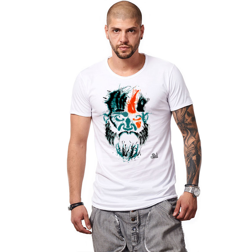 Tricou Bearded Moss Man White