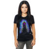 Tricou Negru Scalat 35cm Blue Queen