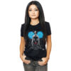 Tricou Negru Femei Little Night Blue Bear